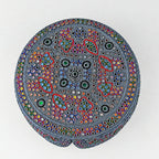 Purple Sindhi Topi - Green And Blue Shade - Nasir Bhai