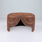 Brown Sindhi Topi - Traditional Design - Golden Shade - Nasir Bhai