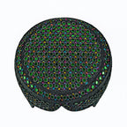Black Sindhi Topi - Traditional Design - Green Shade - Nasir Bhai