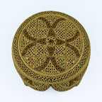 Brown Sindhi Topi - Traditional Design - Golden Shade - Nasir Bhai