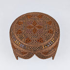 Brown Sindhi Topi - Traditional Design - Golden Shade - Nasir Bhai