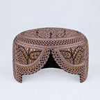Pink Sindhi Topi - Traditional Design - Golden Shade - Nasir Bhai