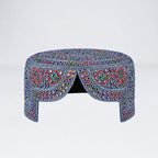 Purple Sindhi Topi - Green And Blue Shade - Nasir Bhai